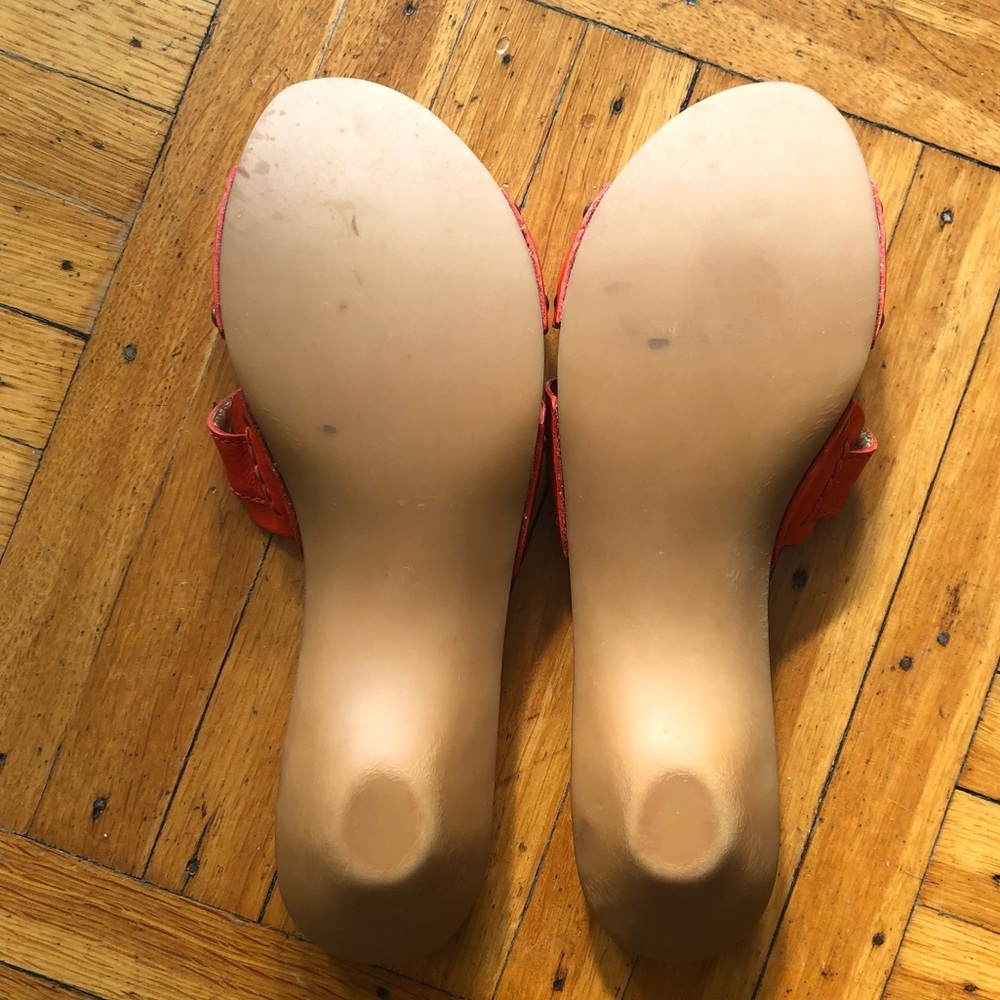 Frye • Ellie Ring Slides with wooden sole - Picture 3 of 4